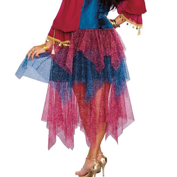 Plus size Gypsy Cosplay Costume Multi - Picture 4 of 5